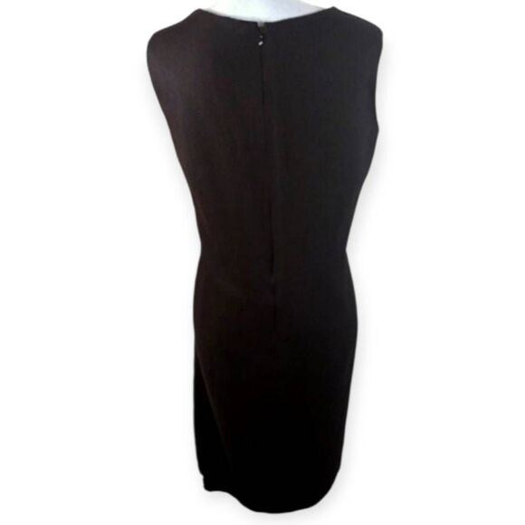 NORTON MCNAUGHTON BLACK V-NECK DRESS SZ.16 EUC - Picture 4 of 5